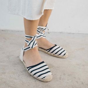 Soludos Classic striped sandal espadrille size 40